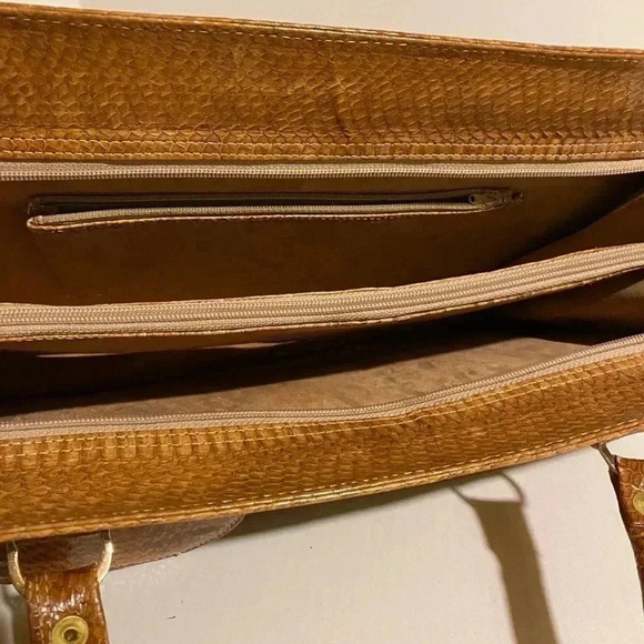 Handmade unisex  snakeskin leather briefcase - Picture 8 of 11